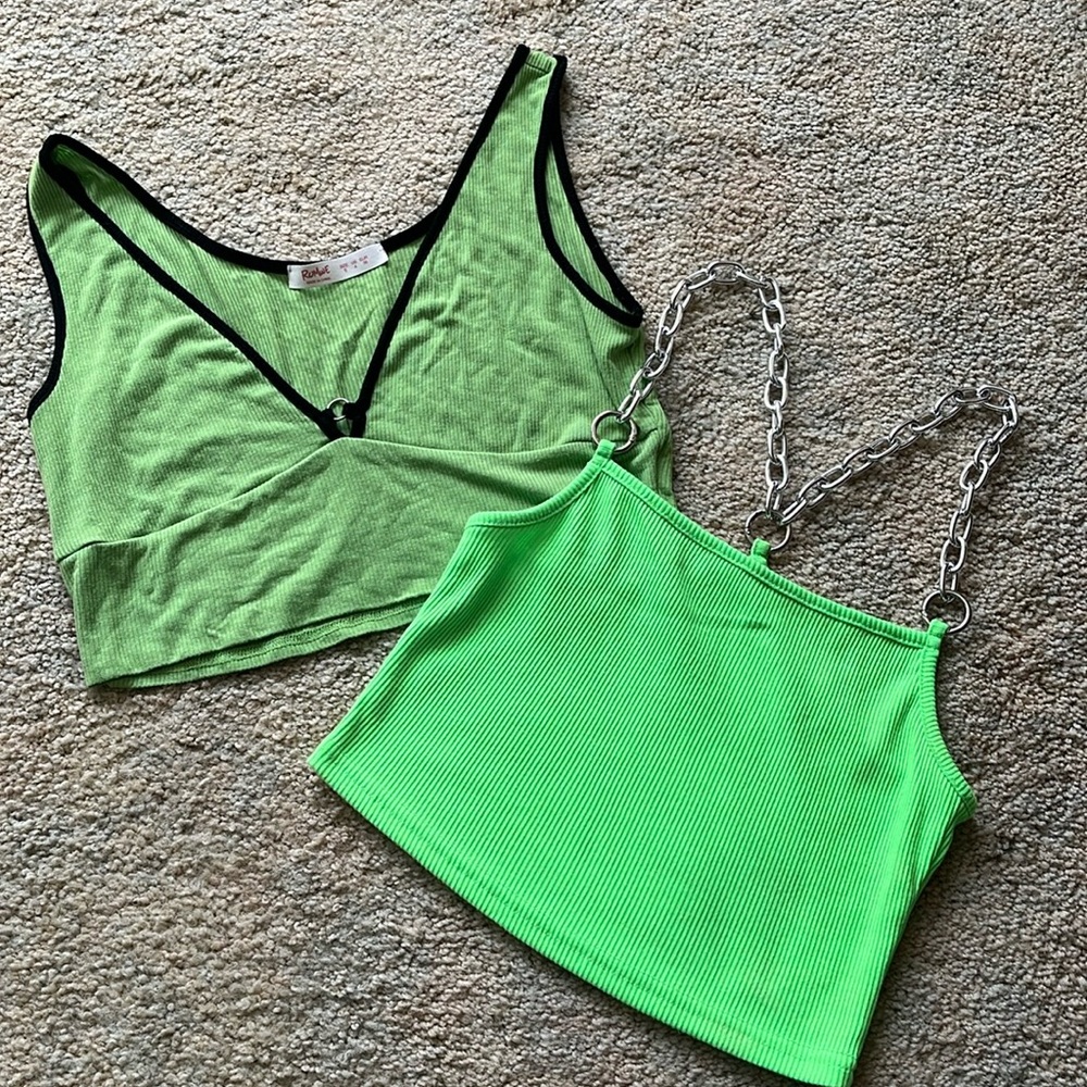 2 ROMWE cropped tanks